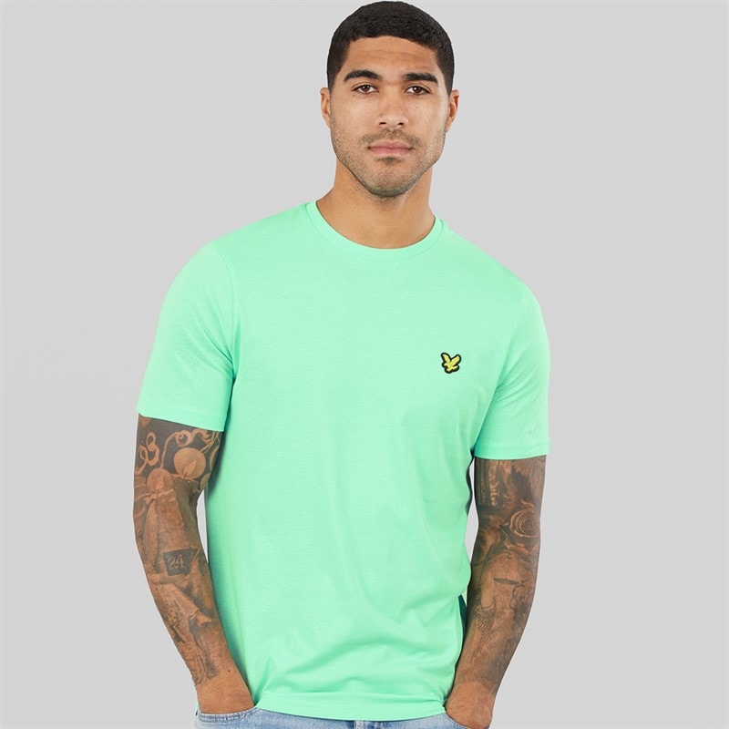 Lyle And Scott Vintage Mens T-Shirt Cool Mint - Image 1