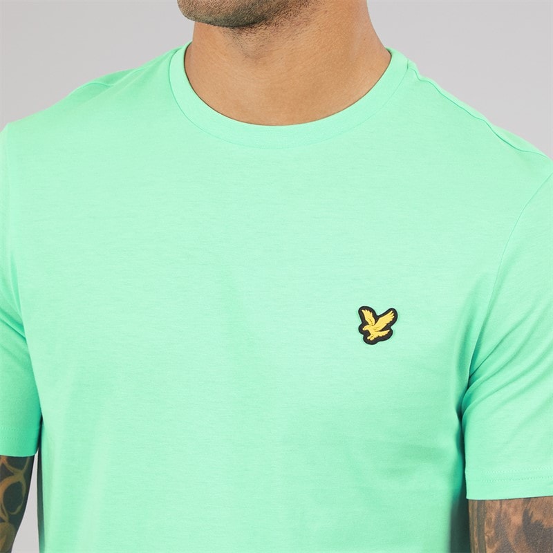 Lyle And Scott Vintage Mens T-Shirt Cool Mint - Image 3