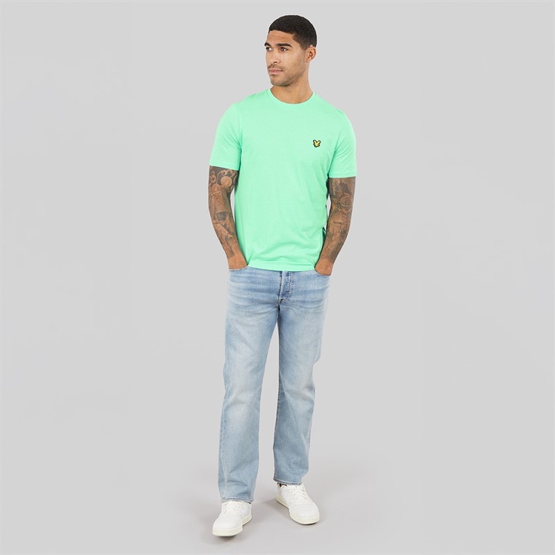 Lyle And Scott Vintage Mens T-Shirt Cool Mint - Image 4