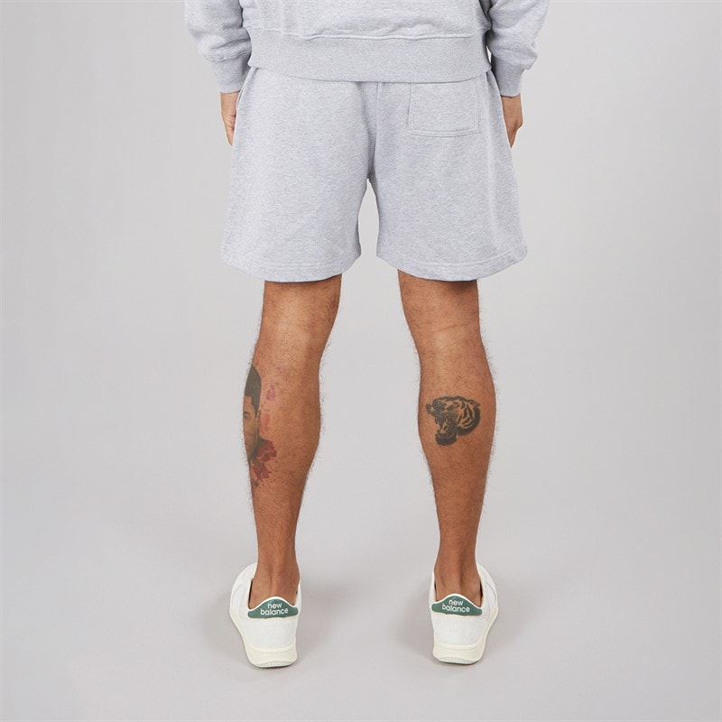 Lyle And Scott Vintage Mens Wide Shorts Light Grey Marl - Image 2
