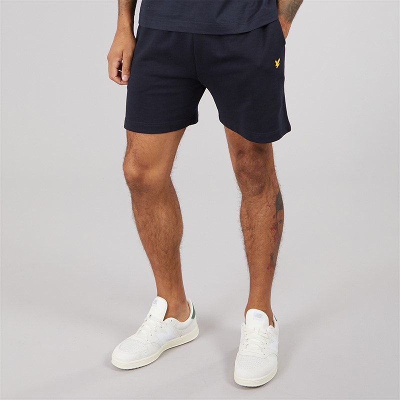 Lyle And Scott Vintage Mens Wide Shorts Dark Navy - Image 1