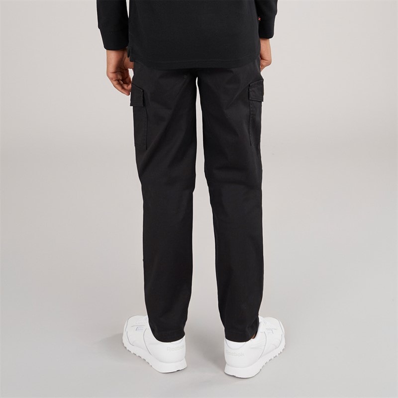 LUKE 1977 Boys Future Cargo Pants Black - Image 2
