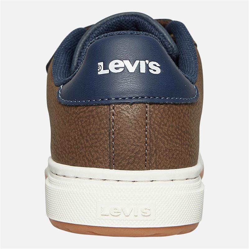 Levi's Kids Piper Sneakers Dark Brown Navy 2241 - Image 3