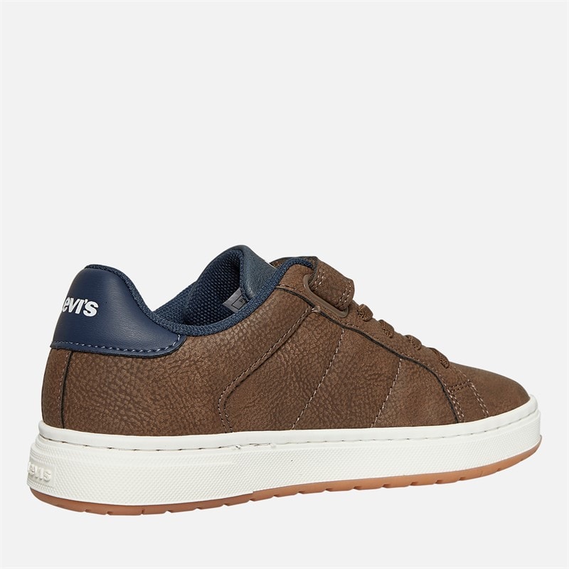 Levi's Kids Piper Sneakers Dark Brown Navy 2241 - Image 5