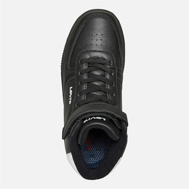 Levi's Kids New Union Hi-Top Sneakers Black White 0008 - Image 4