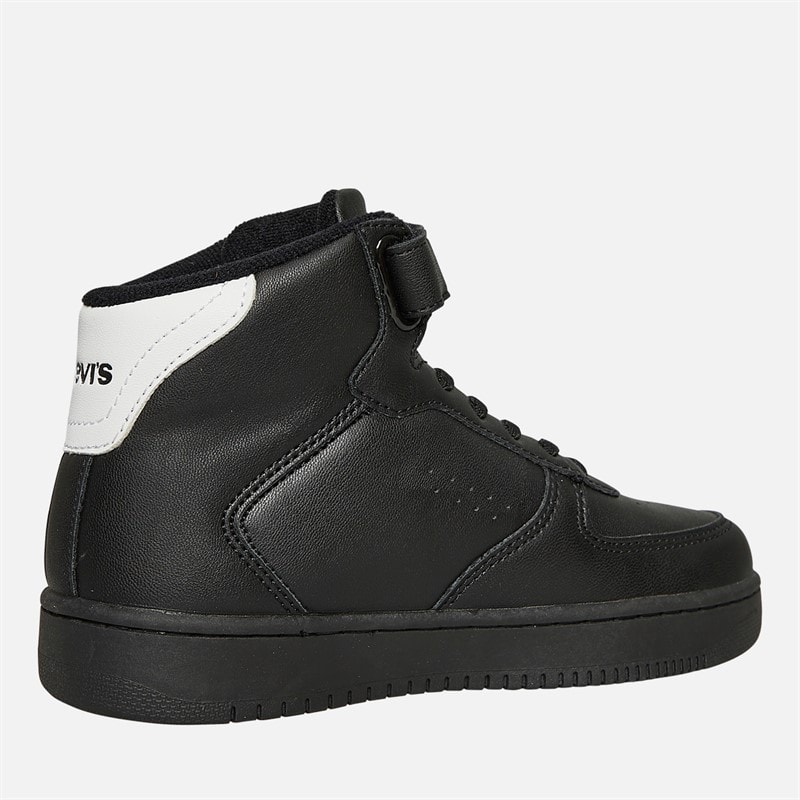 Levi's Kids New Union Hi-Top Sneakers Black White 0008 - Image 5