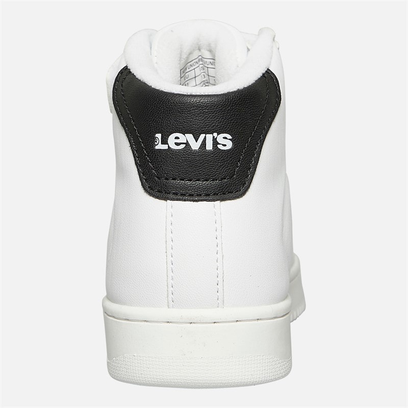 Levi's Kids New Union Hi-Top Sneakers White Black 0062 - Image 3