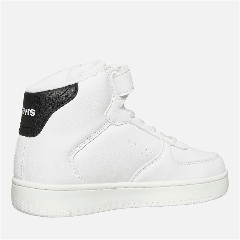 Levi's Kids New Union Hi-Top Sneakers White Black 0062 - Image 5