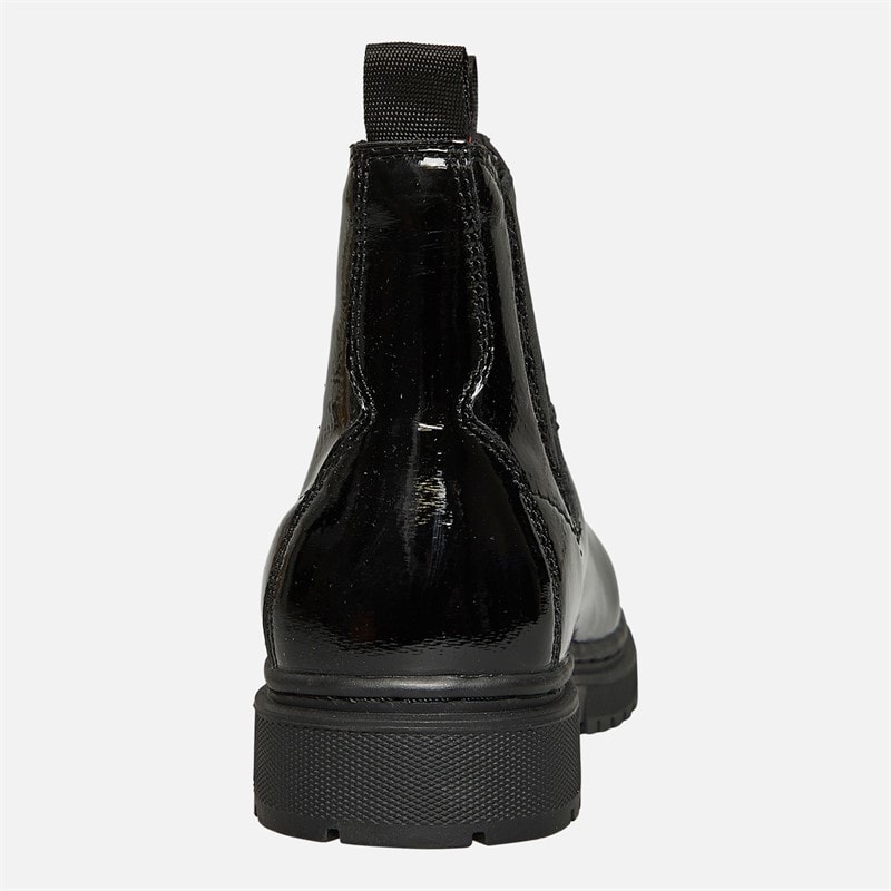 Levi's Junior Girls Oliver Boots Black Shiny 2459 - Image 3