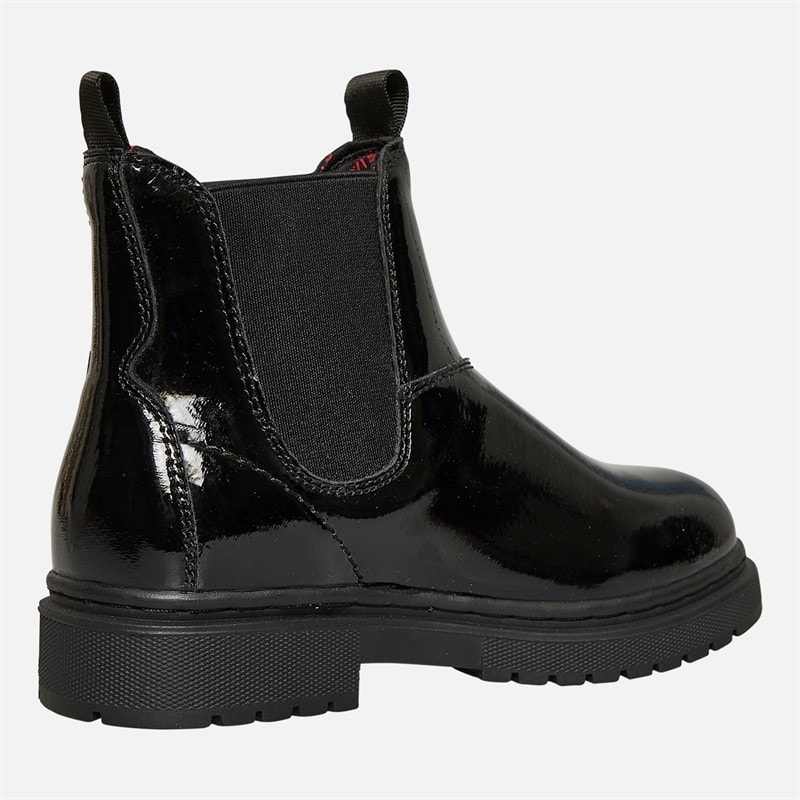 Levi's Junior Girls Oliver Boots Black Shiny 2459 - Image 5