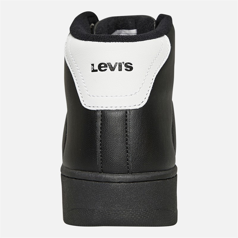 Levi's Junior New Union Hi-Top Sneakers Black White 0008 - Image 4