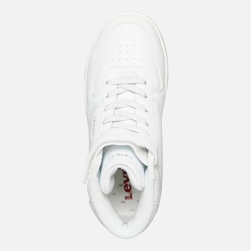Levi's Kids New Union Hi-Top Sneakers White 0061 - Image 4