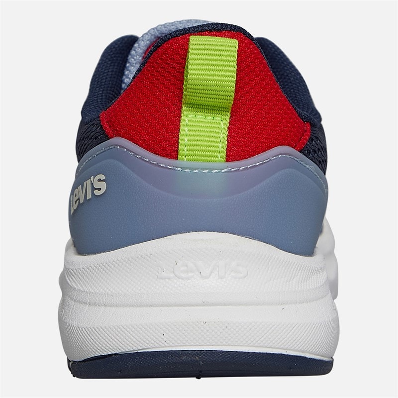 Levi's Kids Ocean Sneakers Navy/Red 0290 Navy Red 0290 - Image 3