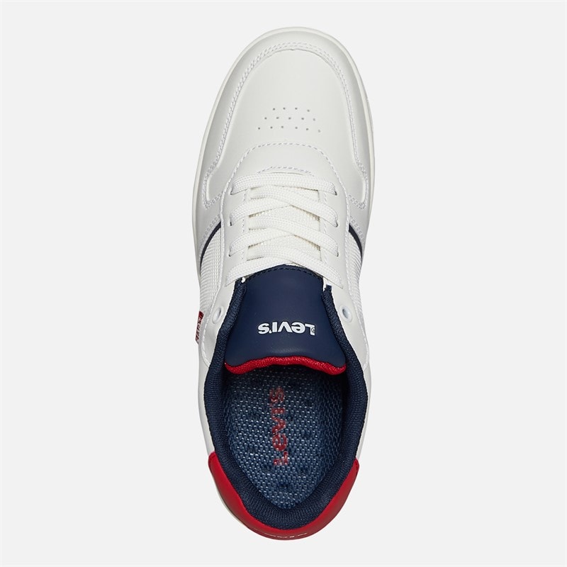 Levi's Junior Kickser Sneakers Off White/Navy 3130 Off White Navy 3130 - Image 4