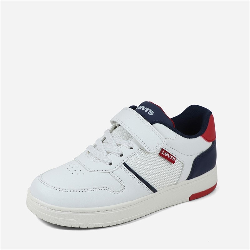 Levi's Kids Kickser Sneakers Off White Navy 3130 - Image 4