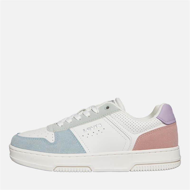 Levi's Junior Girls Maverick Sneakers Off White/Blue 3558 Off White Blue 3558