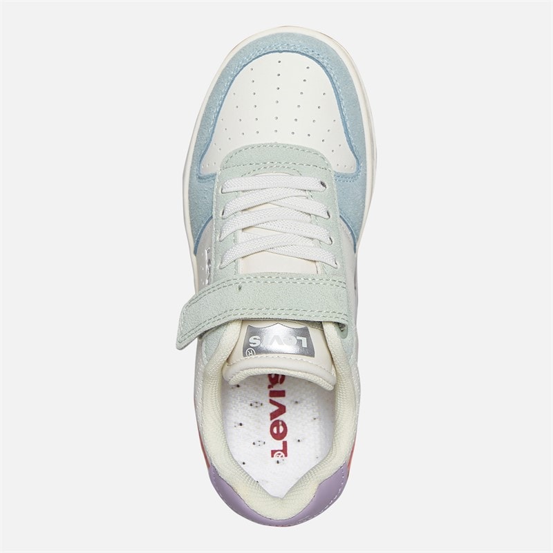 Levi's Girls Maverick Sneakers Off White/Blue 3558 Off White Blue 3558 - Image 4