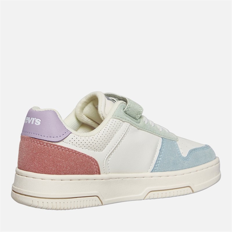 Levi's Girls Maverick Sneakers Off White/Blue 3558 Off White Blue 3558 - Image 5
