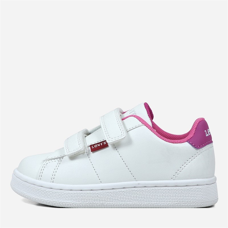 Levi's Girls Bell Sneakers White Fuxia 0069