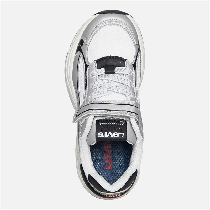 Levi's Kids Curtis Sneakers Silver/White/Black 0908 Silver White Black 0908 - Image 4