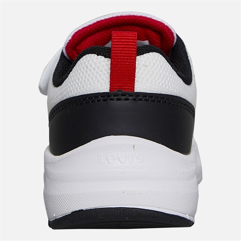 Levi's Kids Hudson Sneakers White/Black/Red 0239 White Black Red 0239 - Image 3