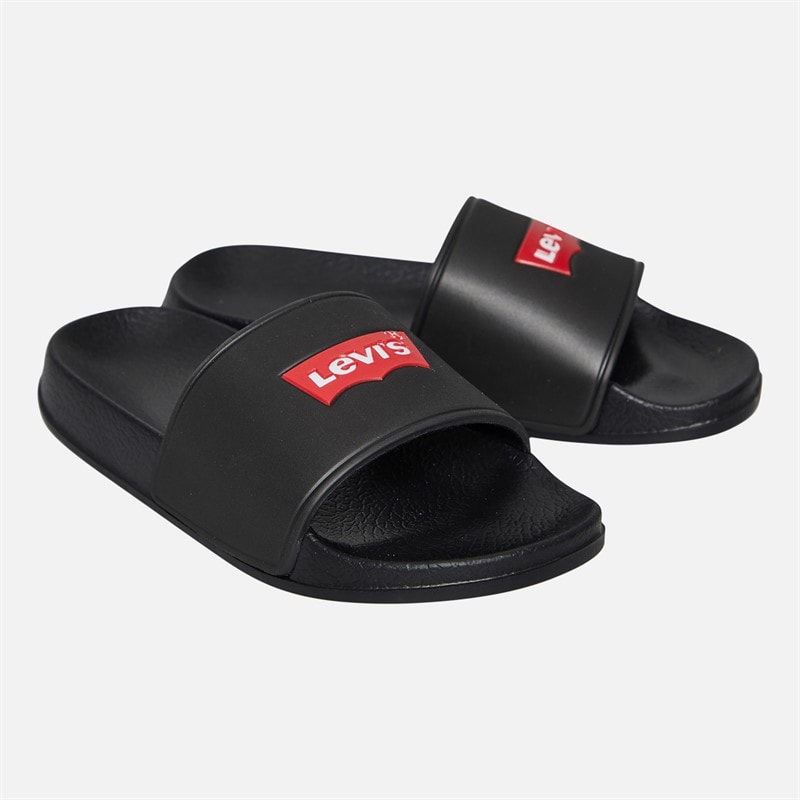 Levi's Kids Pool Sliders Black 0003 - Image 1