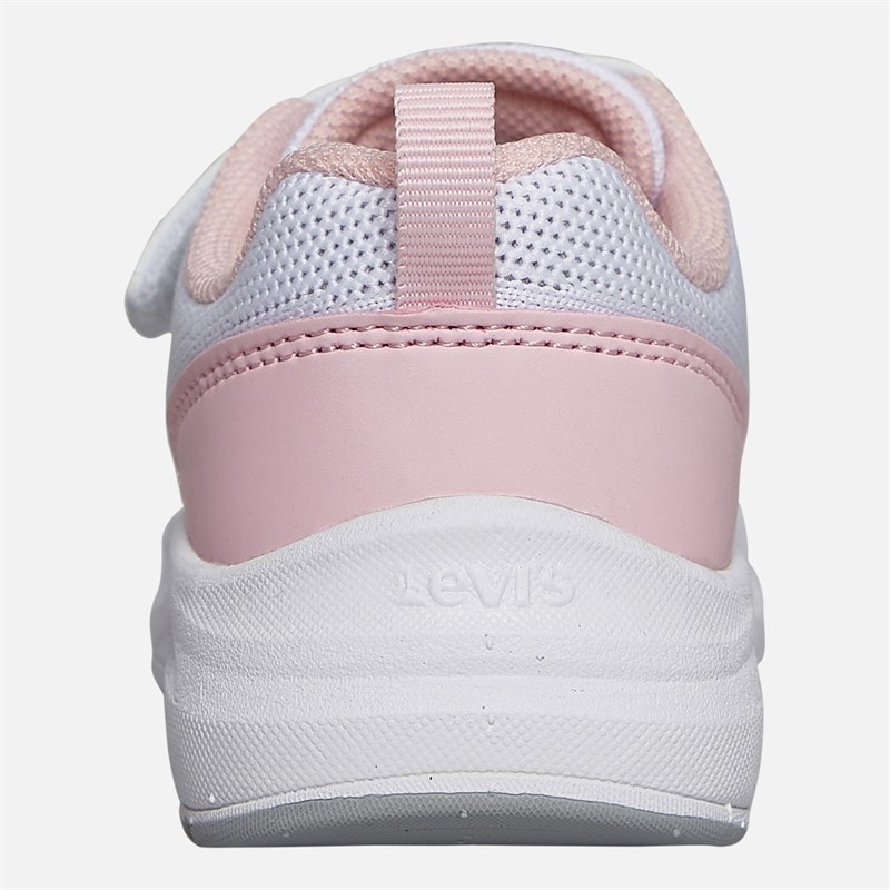 Levi's Girls Hudson Sneakers White Rose 2900 - Image 3