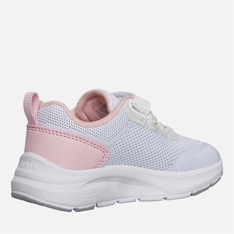 Levi's Girls Hudson Sneakers White Rose 2900 - Image 5