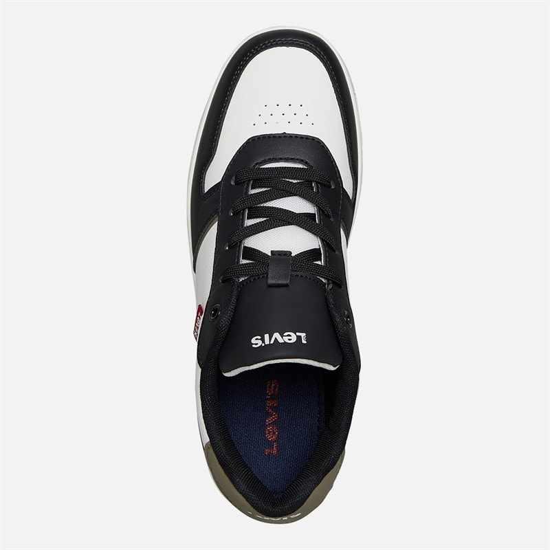 Levi's Junior Kick Sneakers Off White/Black 2933 Off White Black 2933 - Image 4