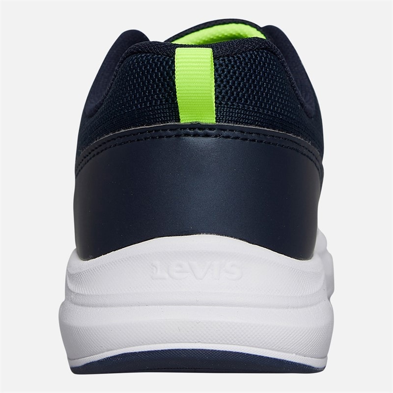 Levi's Junior Hudson Sneakers Navy/Yellow 0923 Navy Yellow 0923 - Image 3