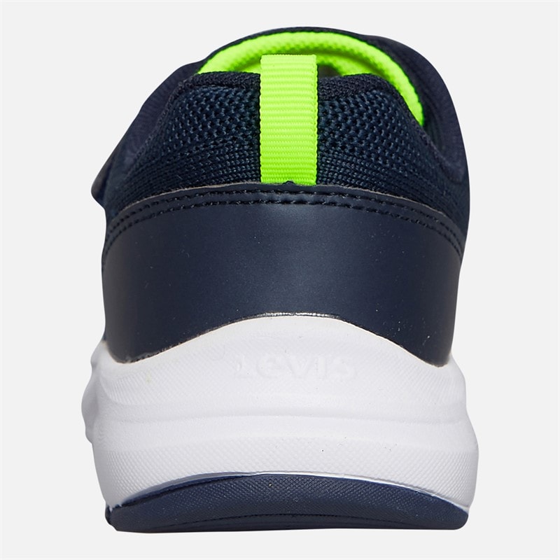 Levi's Kids Hudson Sneakers Navy/Yellow 0923 Navy Yellow 0923 - Image 3