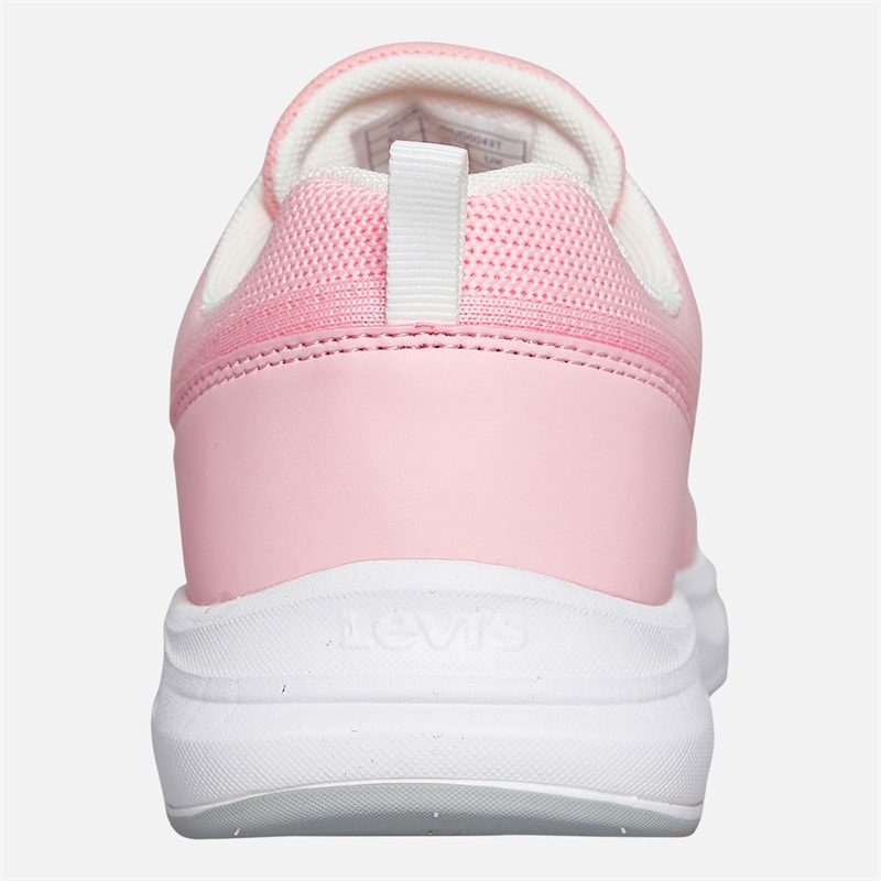 Levi's Junior Girls Hudson Sneakers Pastel Pink/White 3004 Pastel Pink White 3004 - Image 3
