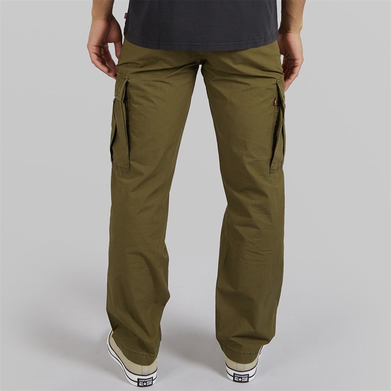 Levi's Mens Straight Cargo Pants Dark Olive - Image 2