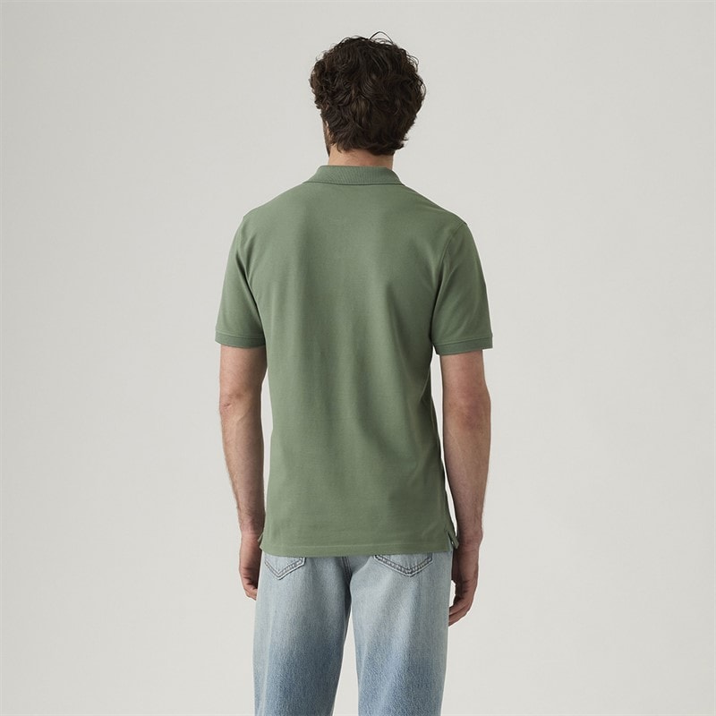 Levi's Mens Slim Housemark Polo Shirt Laurel Wreath - Image 2
