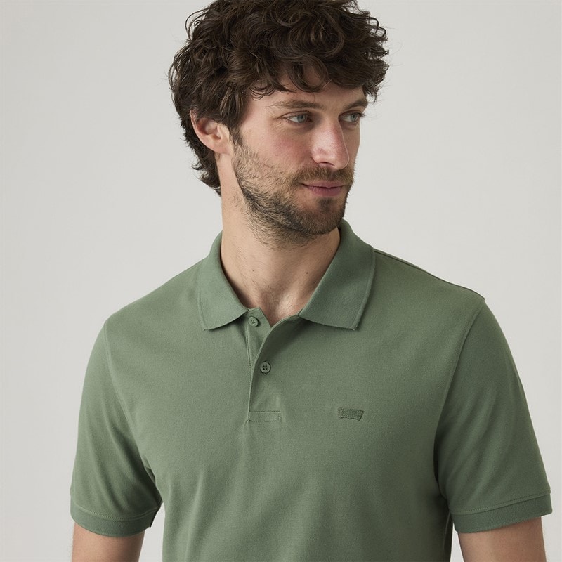 Levi's Mens Slim Housemark Polo Shirt Laurel Wreath - Image 3