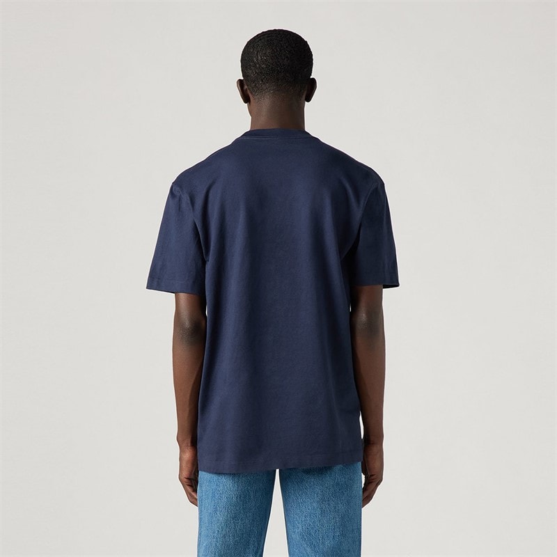 Levi's Mens The HW Pocket T-Shirt Navy Blazer - Image 2