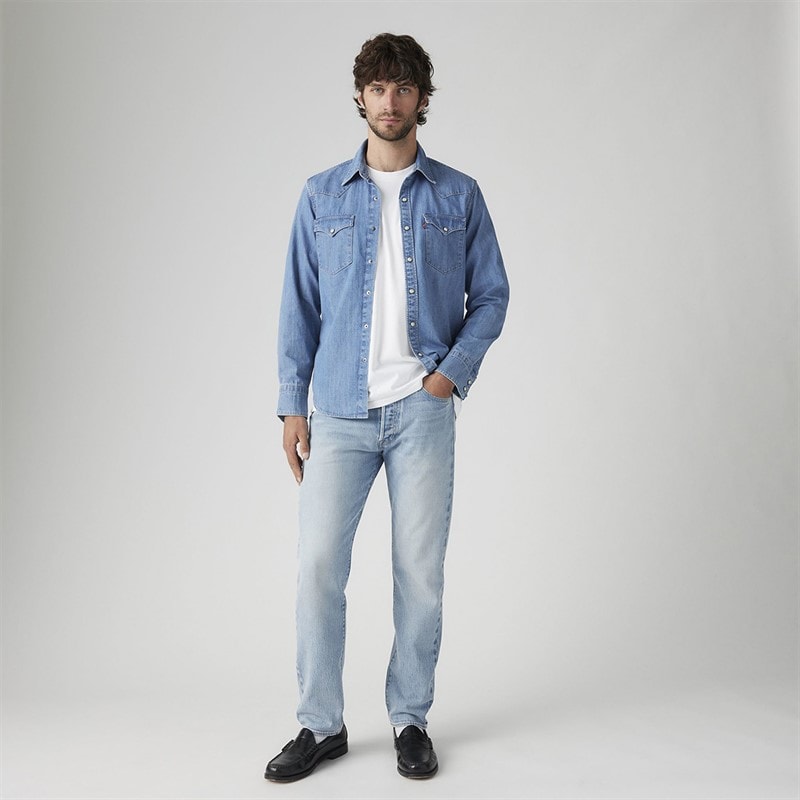 Levi's Mens 501 Slim Taper Jeans Me Transfer - Image 4