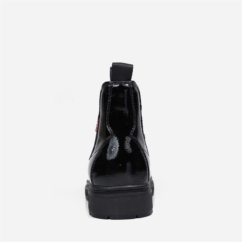 Levi's Kids Girls Oliver Boots Black Shiny 2459 - Image 4