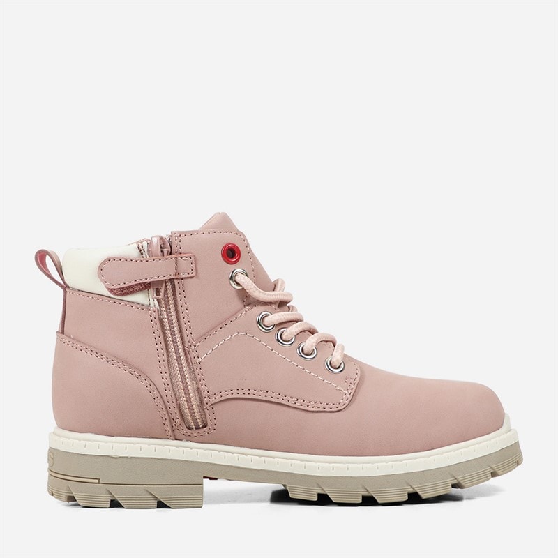 Levi's Girls Jax Plus Boots Pink Ecru 4649 - Image 3