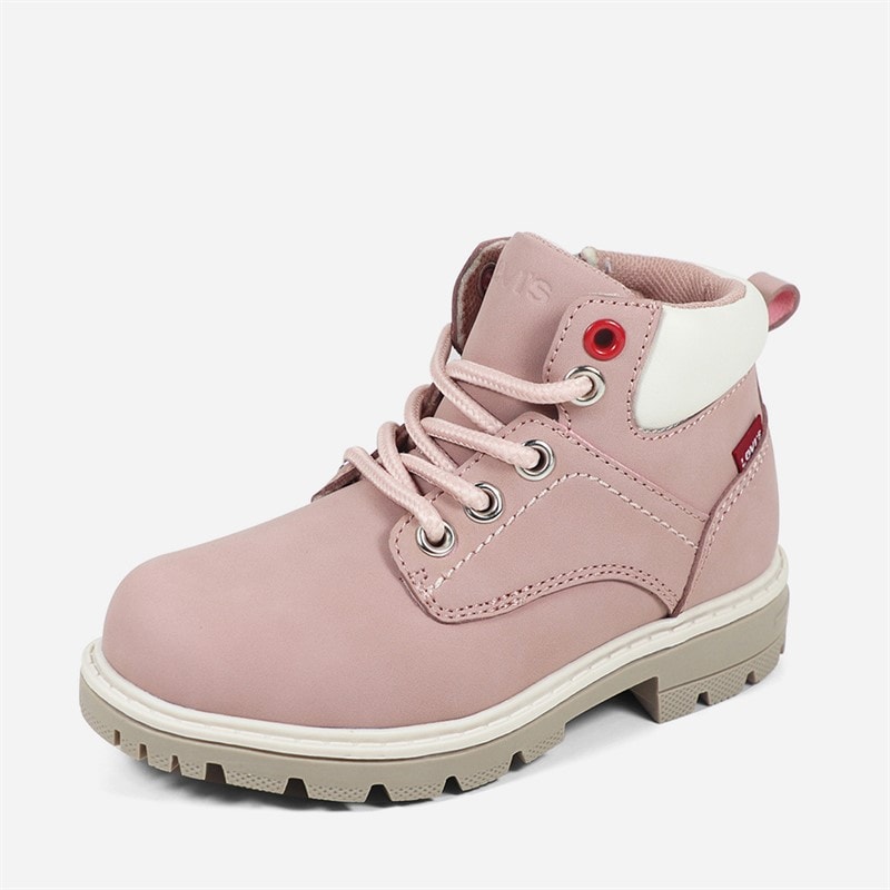 Levi's Infant Girls Jax Plus Mini Boots Pink Ecru 4649 - Image 2