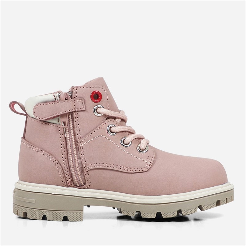 Levi's Infant Girls Jax Plus Mini Boots Pink Ecru 4649 - Image 3