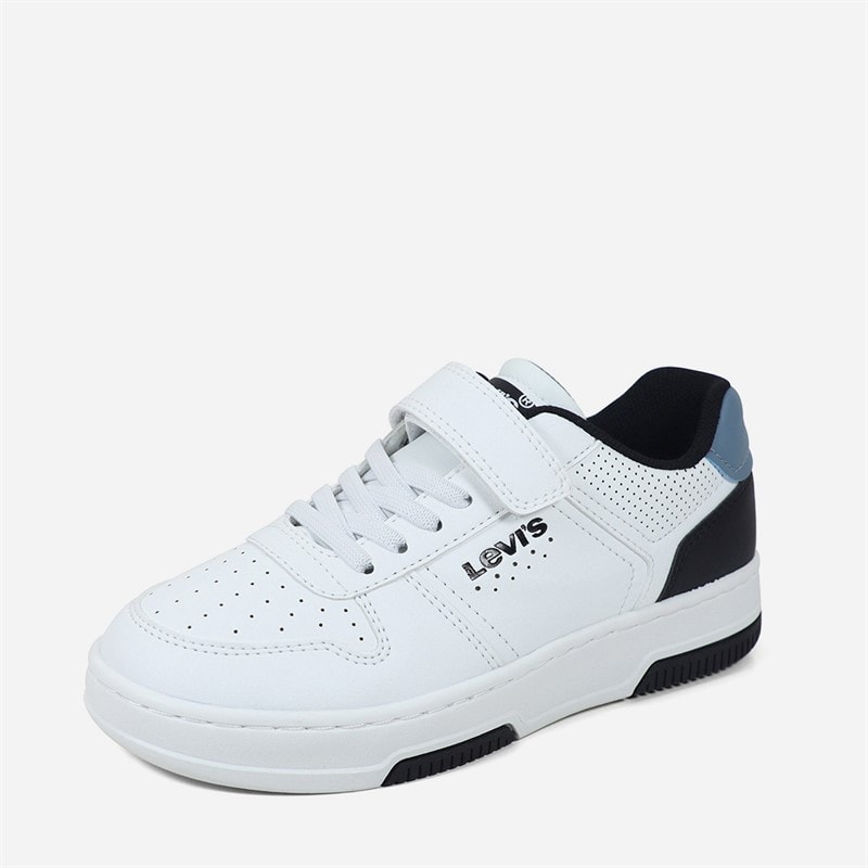 Levi's Kids Maverick Sneakers White Black Blue 0956 - Image 2