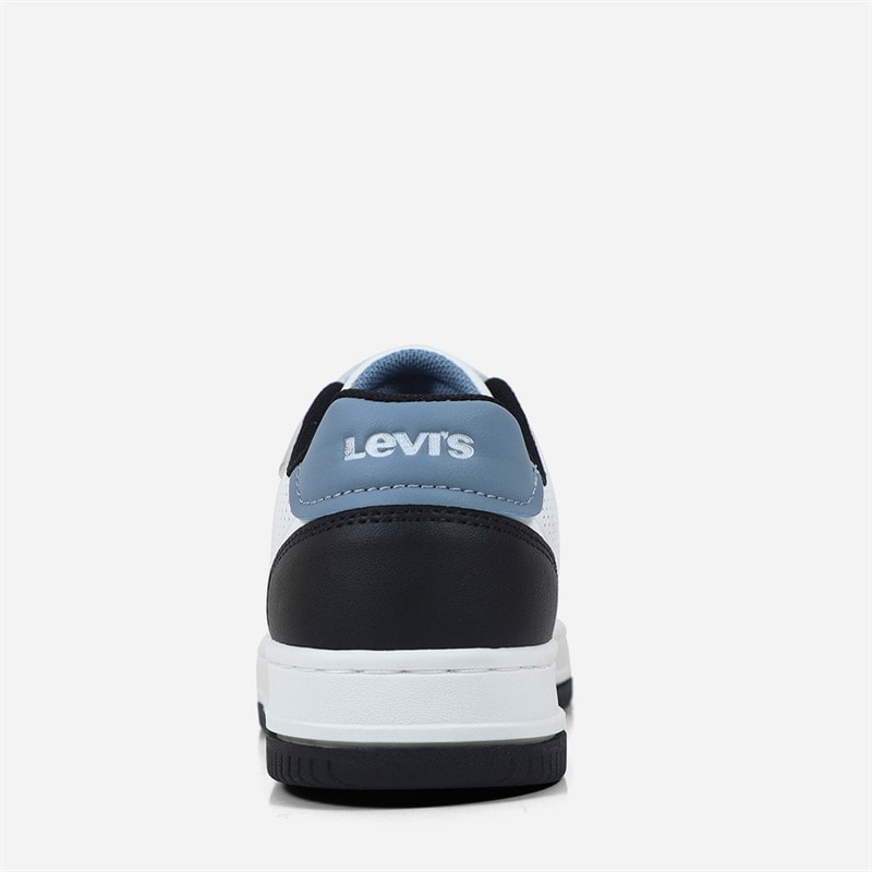 Levi's Kids Maverick Sneakers White Black Blue 0956 - Image 4