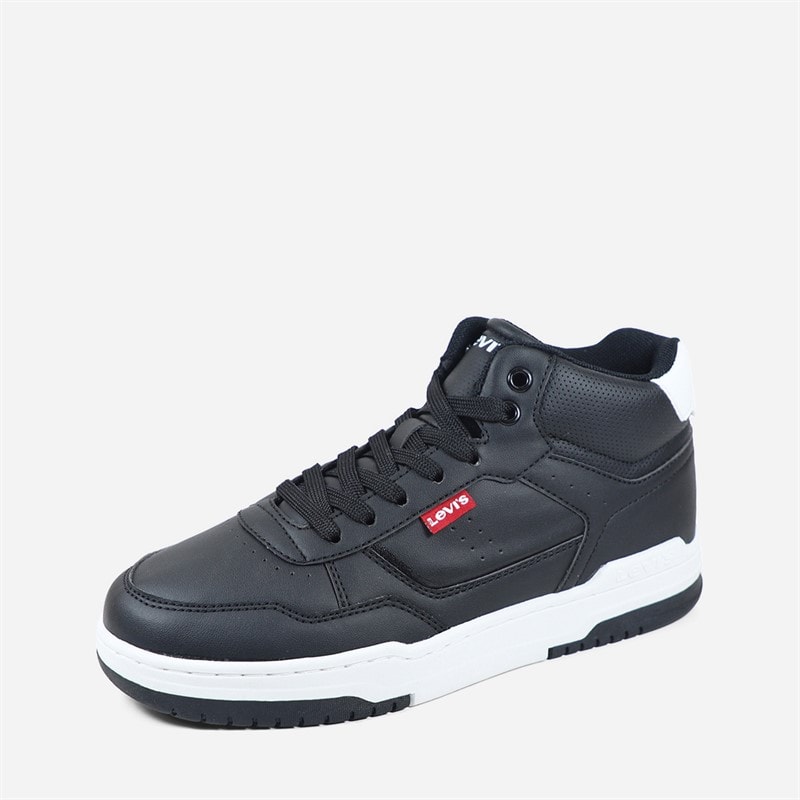 Levi's Junior John Se Mid Sneakers Black White 0008 - Image 2