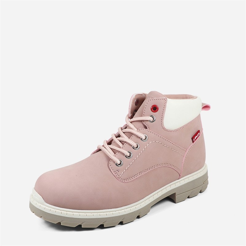 Levi's Junior Girls Jax Plus Boots Pink/Ecru 4649 - Image 2