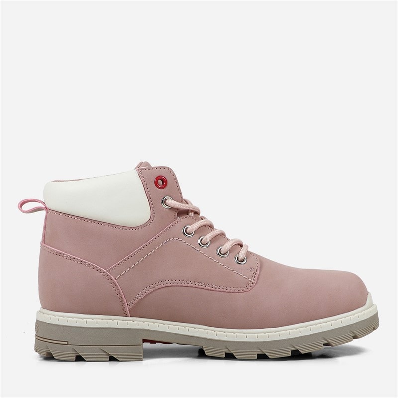 Levi's Junior Girls Jax Plus Boots Pink/Ecru 4649 - Image 3