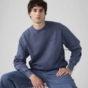 Levi's Mens Authentic Crew Sweatshirt Sargasso Sea Garment Dye
