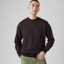 Levi's Mens Authentic Crew Sweatshirt Black Agate Garment Dye