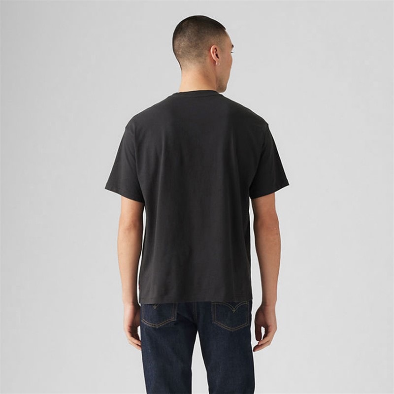 Levi's Mens Vintage Fit Graphic T-Shirt Vintage Pecan Batwing Caviar - Image 2