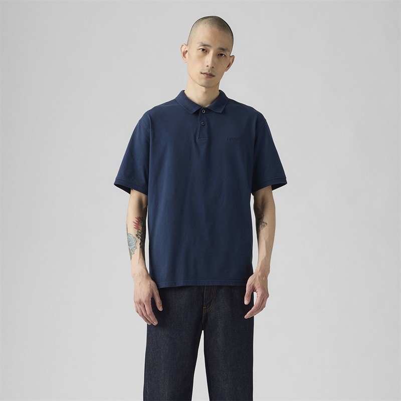 Levi's Mens Authentic Polo Shirt Dress Blues - Image 4